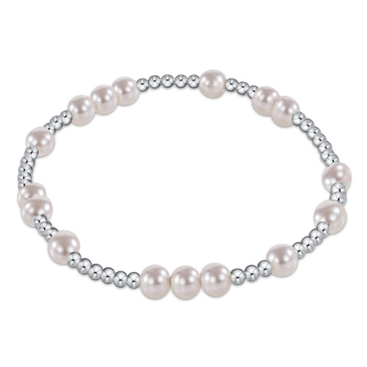 Extends Hope Unwritten Sterling 5mm Bead Bracelet Pearl