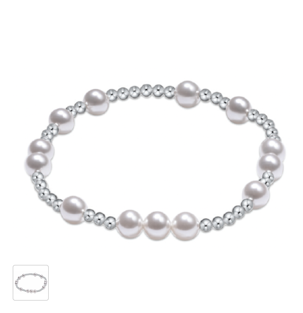 Extends Hope Unwritten Pearl 6mm Sterling Bracelet