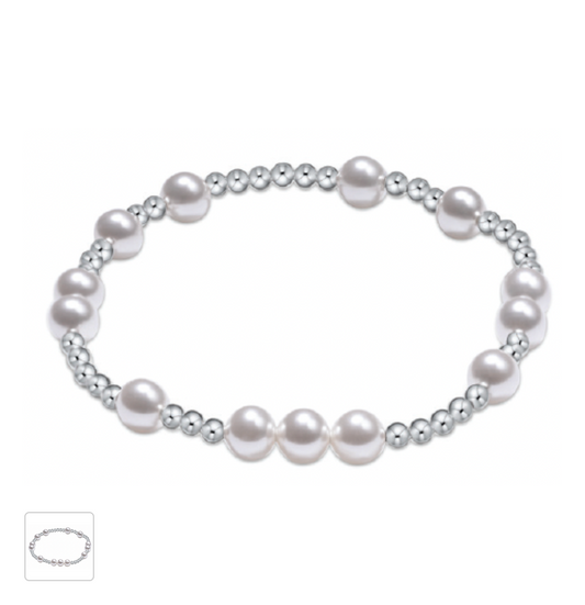 Extends Hope Unwritten Pearl 6mm Sterling Bracelet
