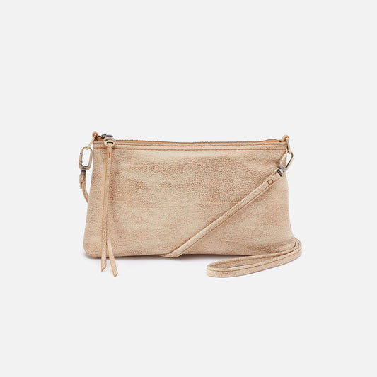 Darcy Crossbody Metallic Leather Gold Leaf