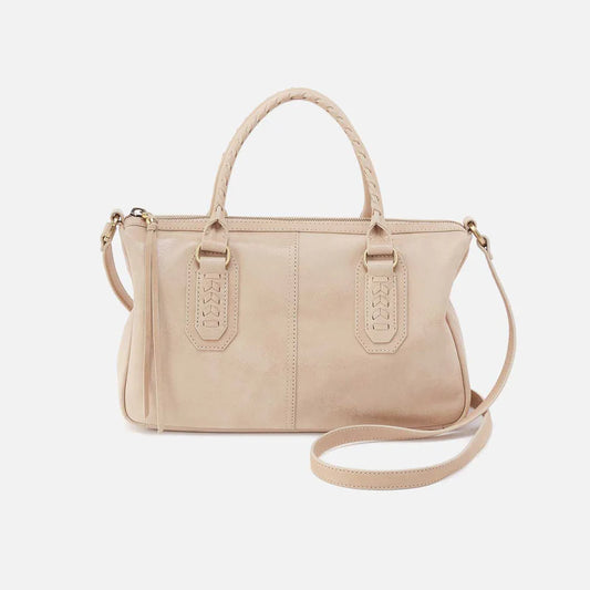 Expedition Satchel Buffed Leather Frosted Pearl