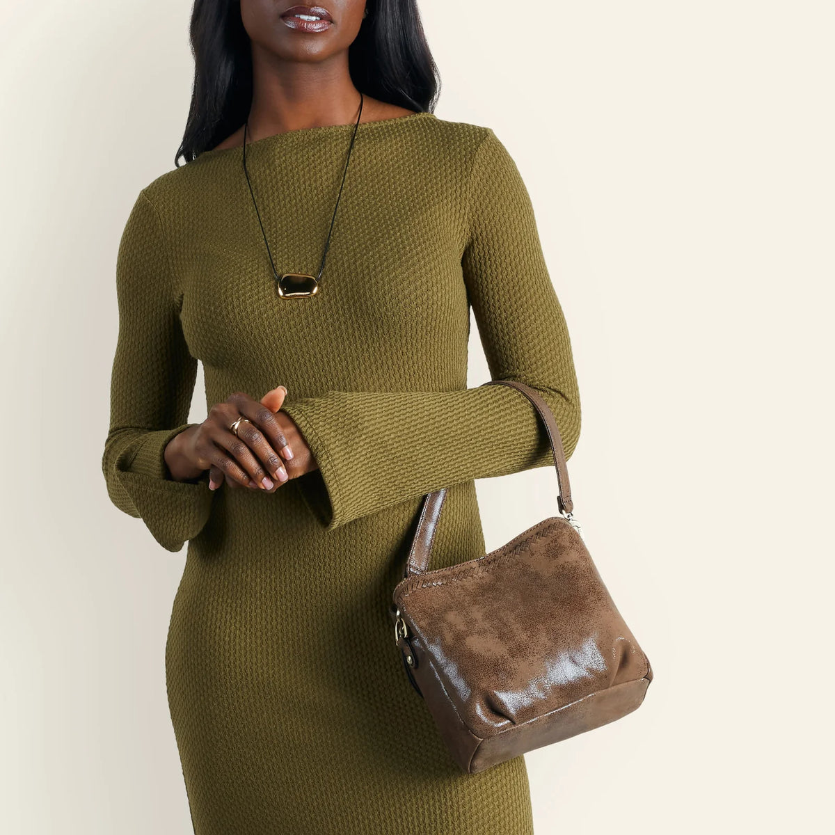 Starr Mocha Convertible Shoulder Bag