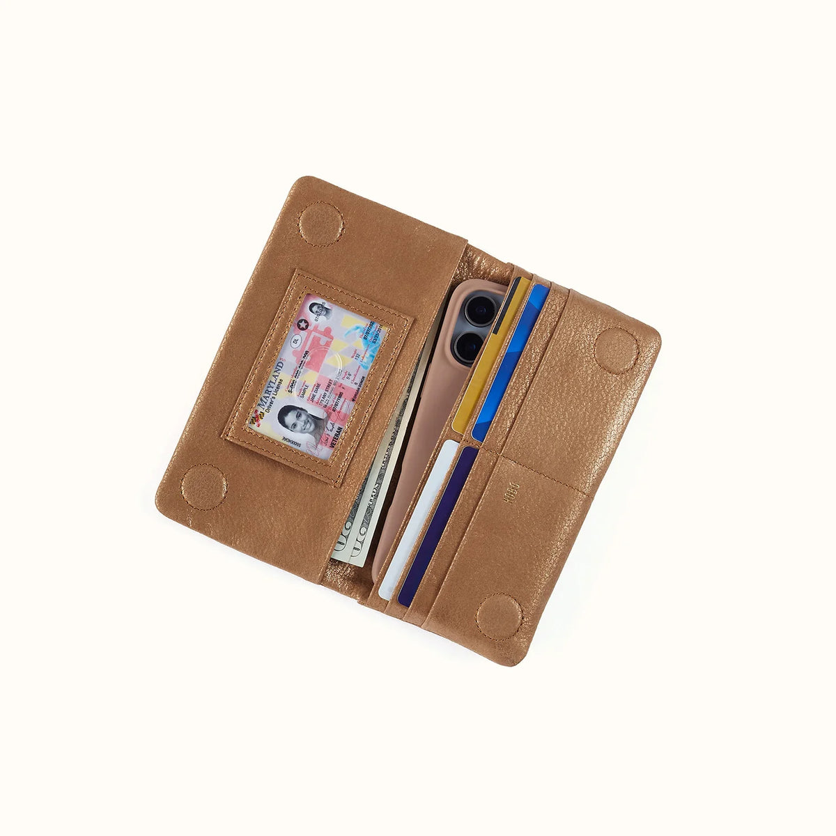 Lumen Continental Wallet Honey Gold