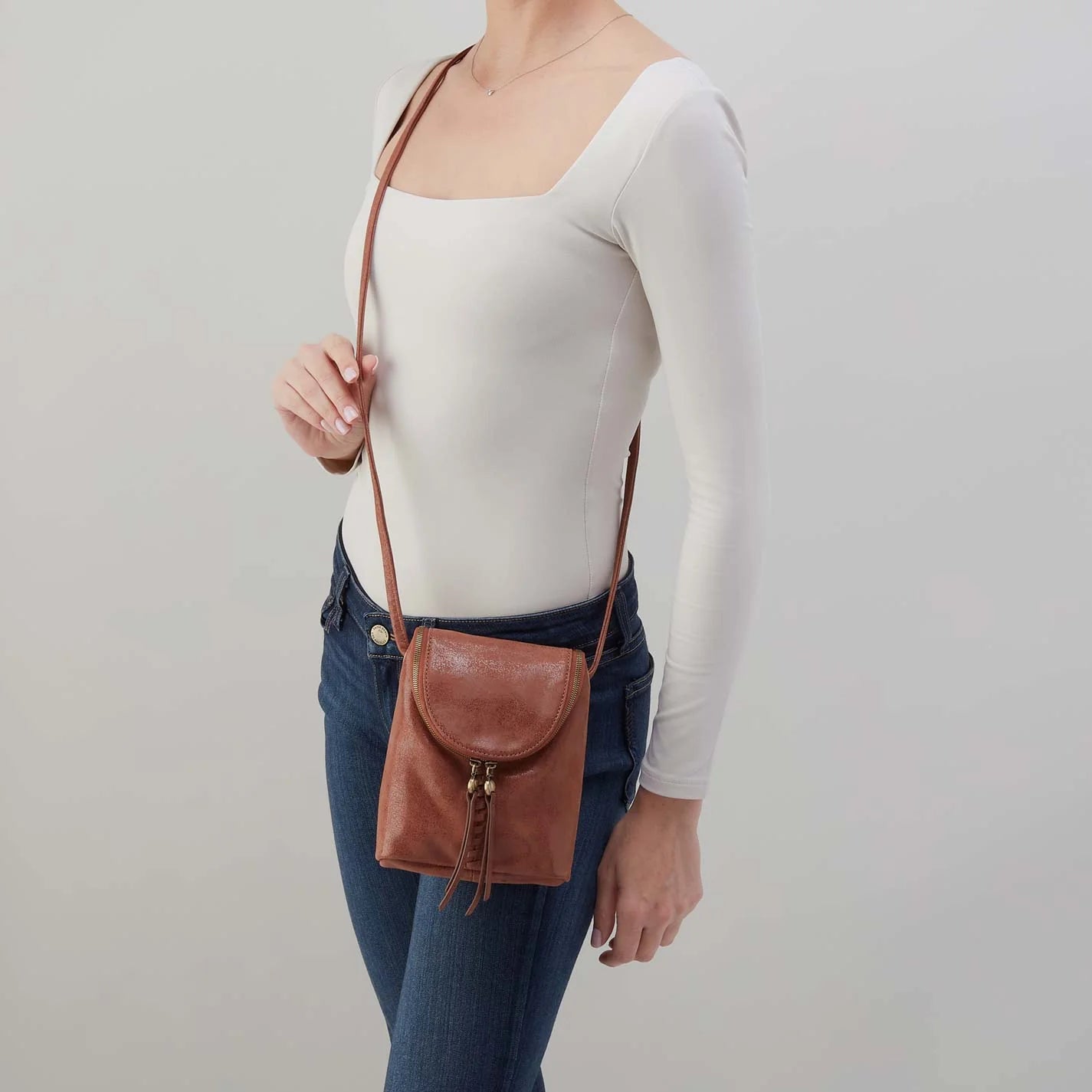 Fern Crossbody Burnished Saddle