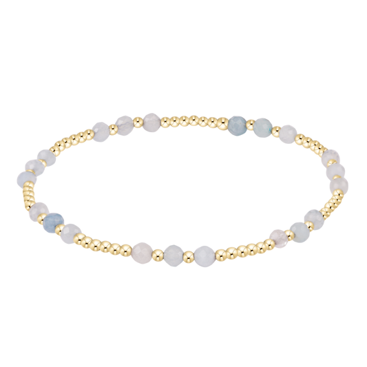 Joy Gem 3mm Bracelet Aquamarine
