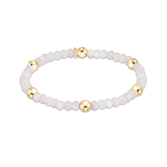 Presence Gemstone 4mm Bracelet - Mother of Pearl