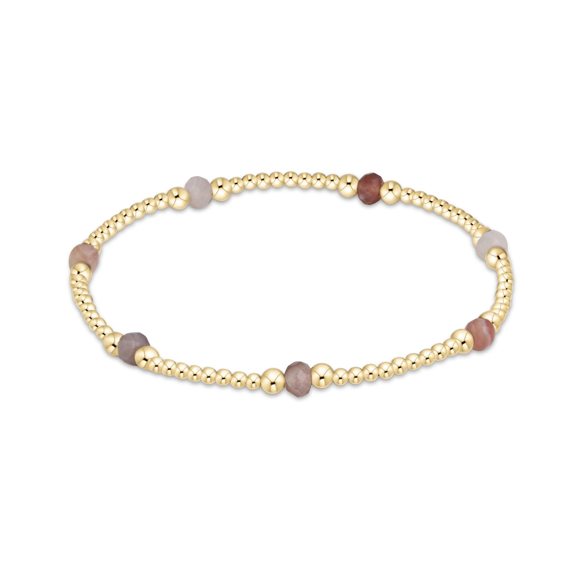 Extends Purpose Gemstone 4mm Bracelet - Botswana Agate