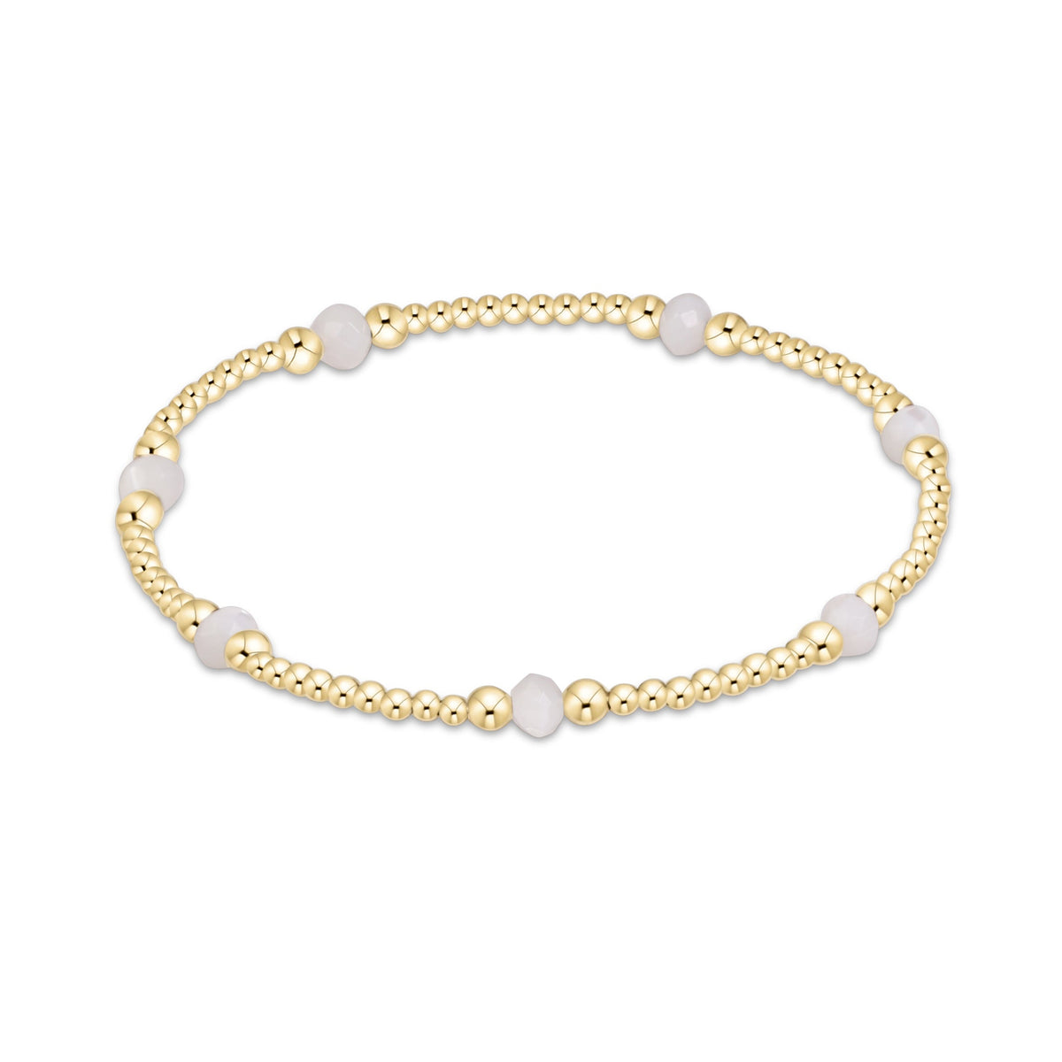 Extends Purpose Gemstone 4mm Bracelet - Mother Of Pearl