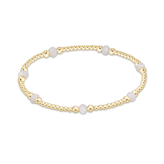 Purpose Gemstone 4mm Bracelet - Mother Of Pearl
