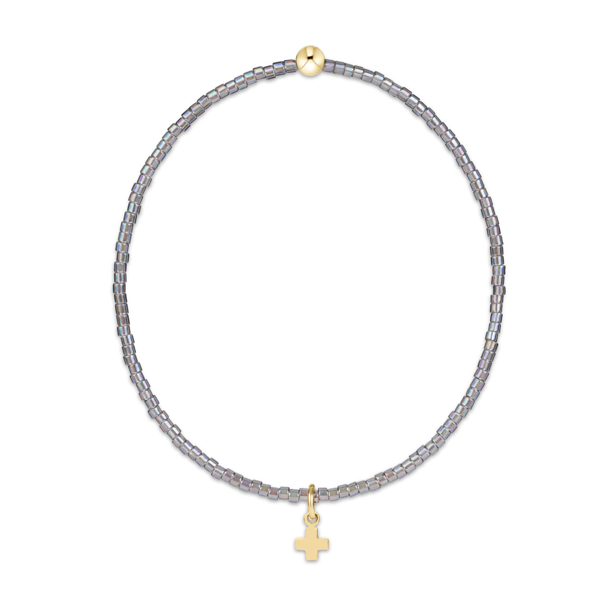 Hope Classic Morning Mist Bracelet - Signature Cross Small Gold Charm