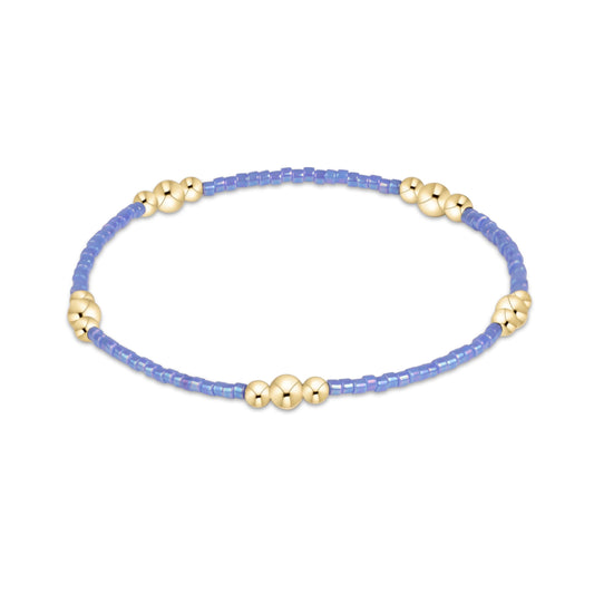 Hope Purpose Gold Bracelet - Bright Blue