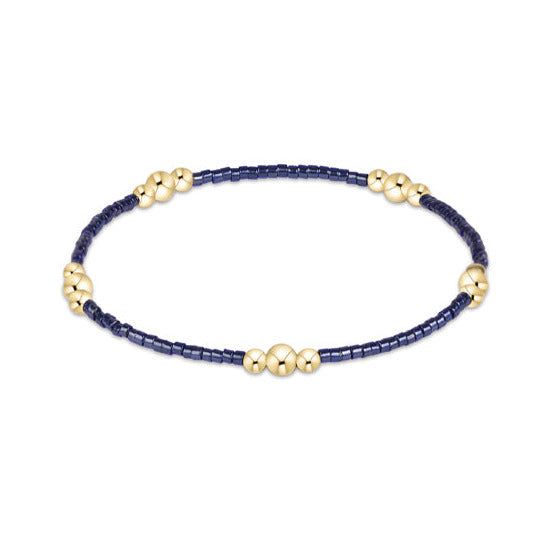 Hope Purpose Gold Bracelet - Navy