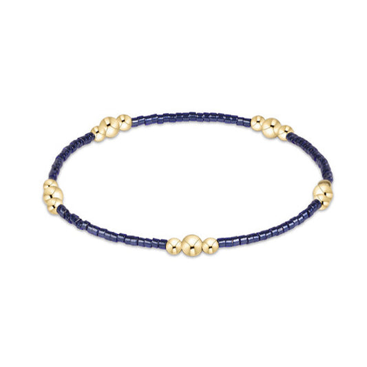 Hope Purpose Gold Bracelet - Navy