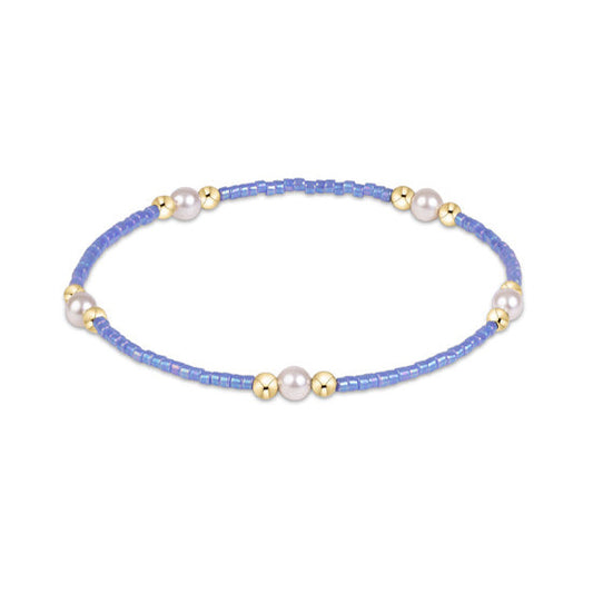 Hope Purpose Pearl Bracelet - Bright Blue