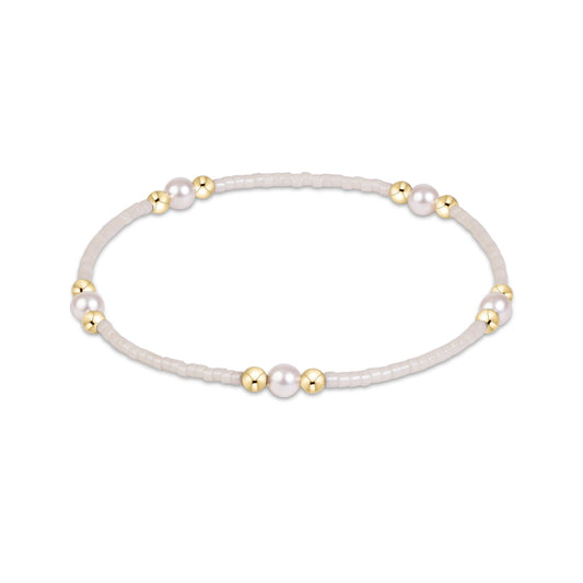 Hope Purpose Pearl Bracelet - Milkshake