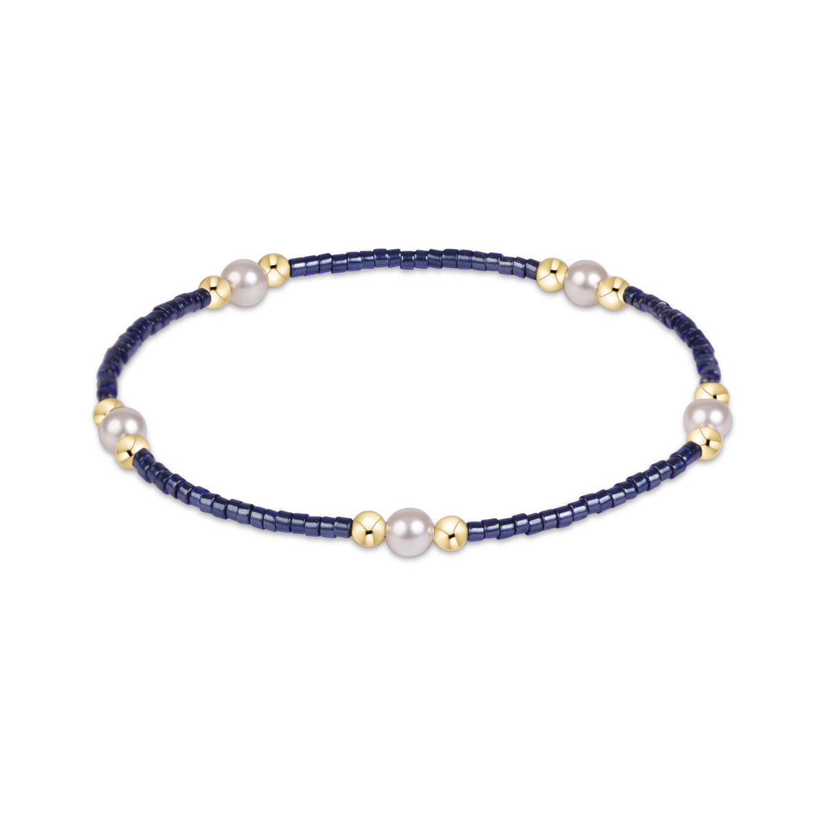 Hope Purpose Pearl Bracelet - Navy