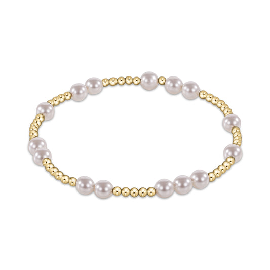 Hope Unwritten 5mm Bead Bracelet Pearl