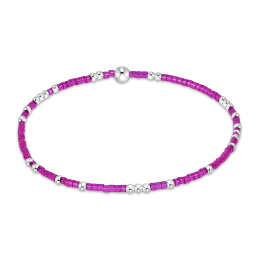 Hope Unwritten Sterling Bracelet Fuchsia