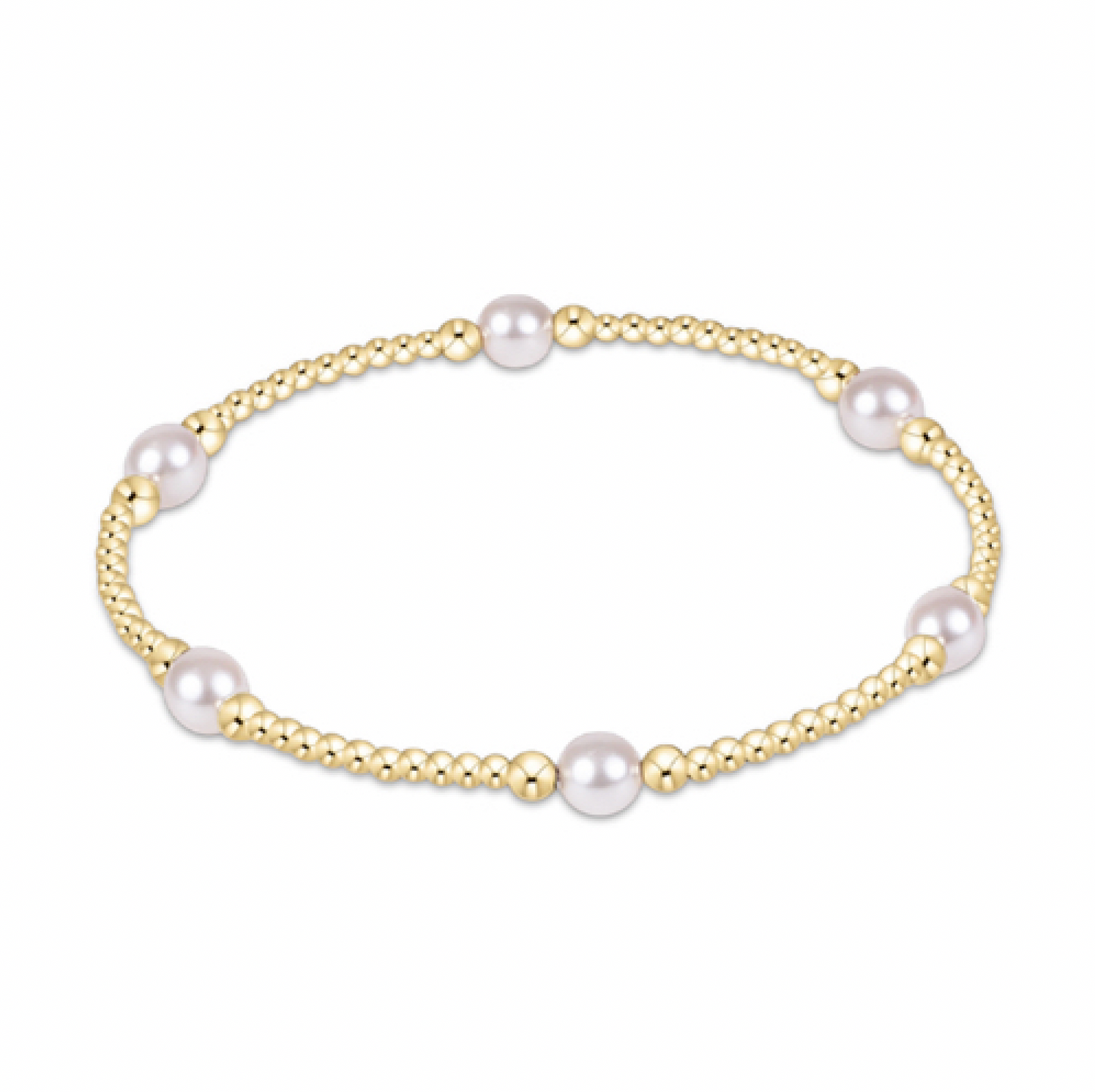 Purpose Pearl 5mm Gold Bracelet