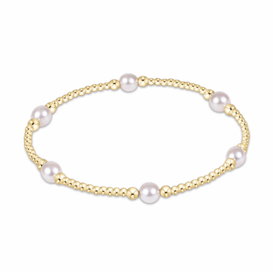 Purpose Pearl 5mm Gold Bracelet