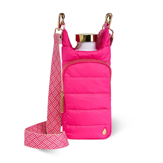 HydroBag Bright Pink with Pink and Cream Patterned Strap
