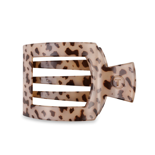 Teleties Large Flat Square Clip Blond Tortoise