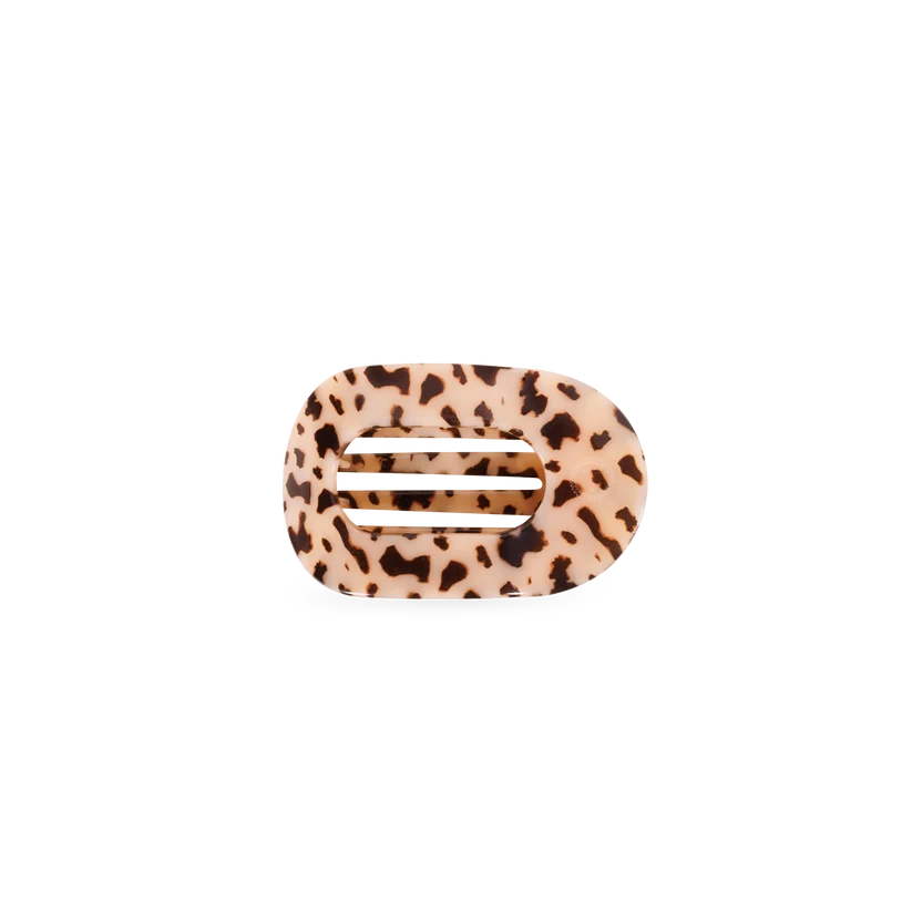 Blonde Tortoise Tiny Flat Round Hair Clip