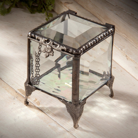 Vintage Beveled Glass Box