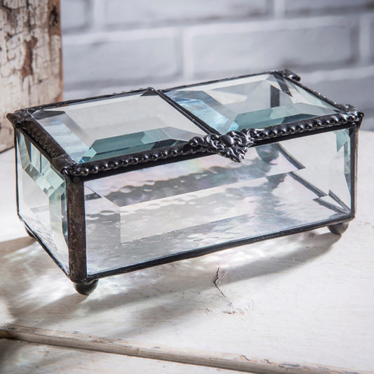 Beveled Glass Box Center Open