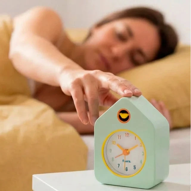 Green Mini House Alarm Clock