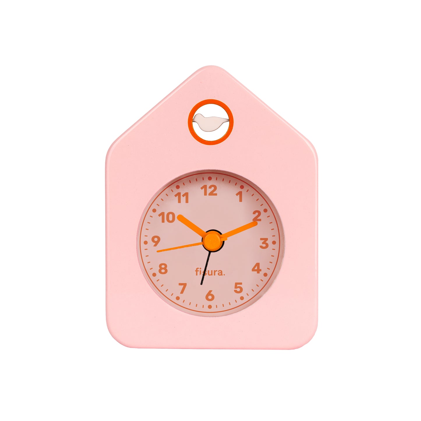 Pink Mini House Alarm Clock