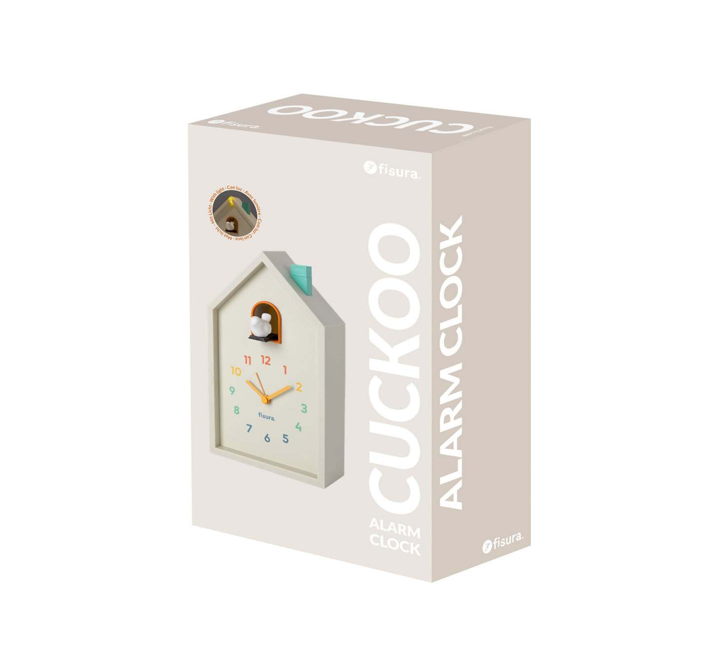 Multicolored House Cuckoo Alarm Clock