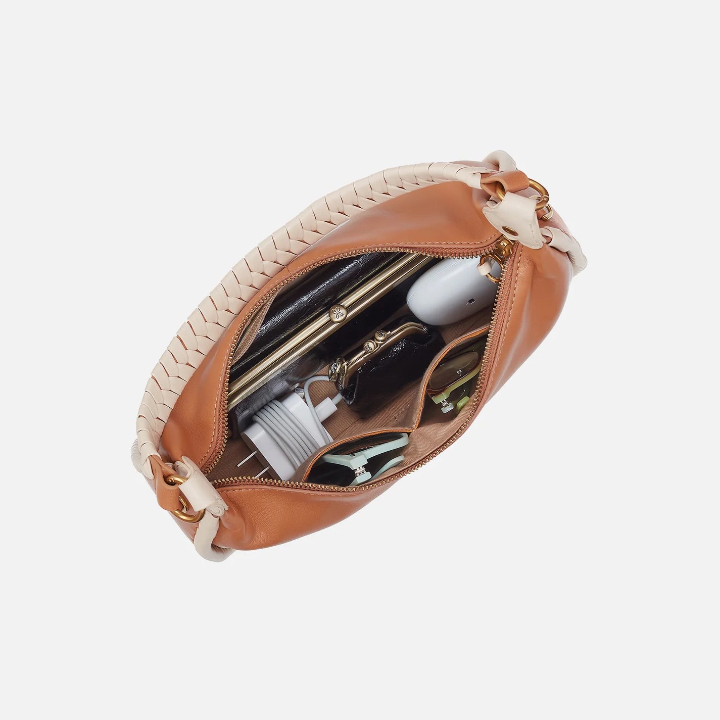 Mia Crescent Hobo Warm Cashew
