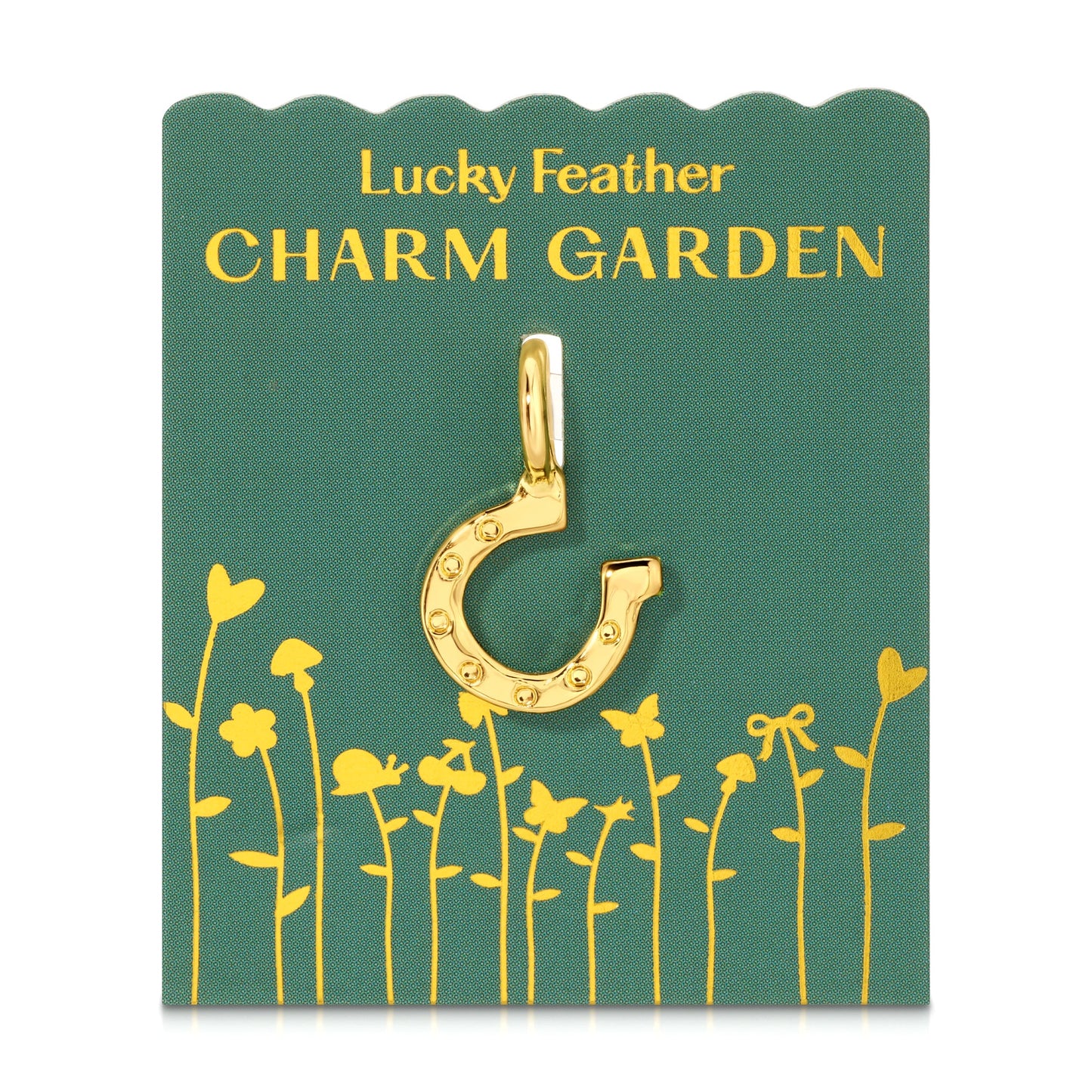 Horseshoe Charm Garden Gold Charm