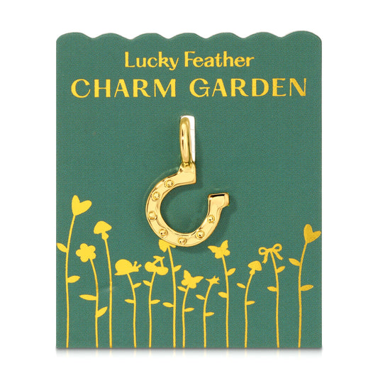 Horseshoe Charm Garden Gold Charm