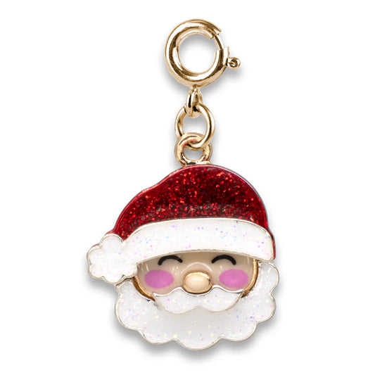 Gold Glitter Santa Clause Charm