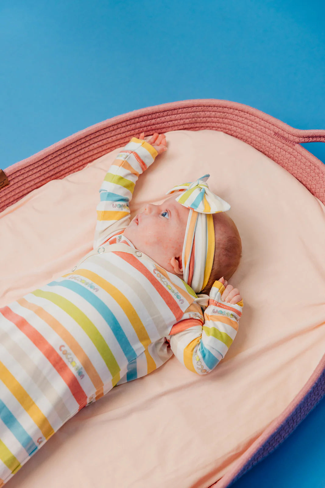 Newborn Knotted Gown CoColmelon Stripe