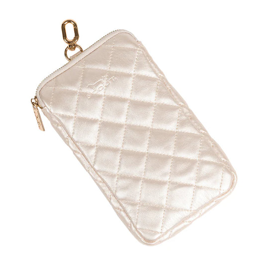 Scout Call Me Maybe Phone Pouch Champagne Quilted