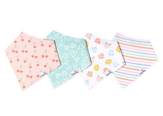 Bandana Bibs Set of 4 Cheery