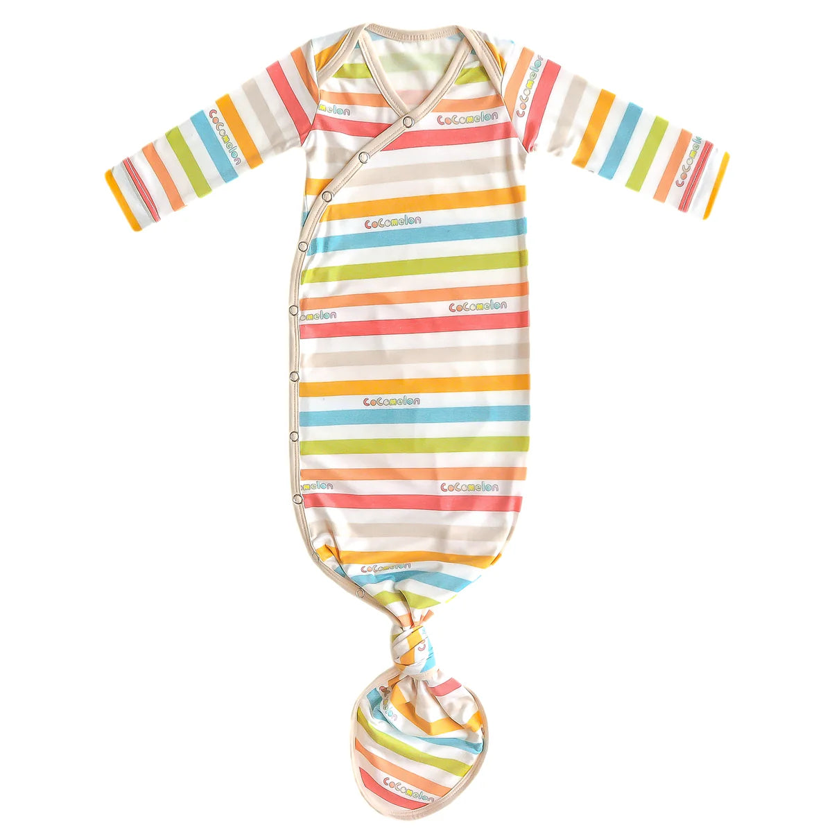 Newborn Knotted Gown CoColmelon Stripe