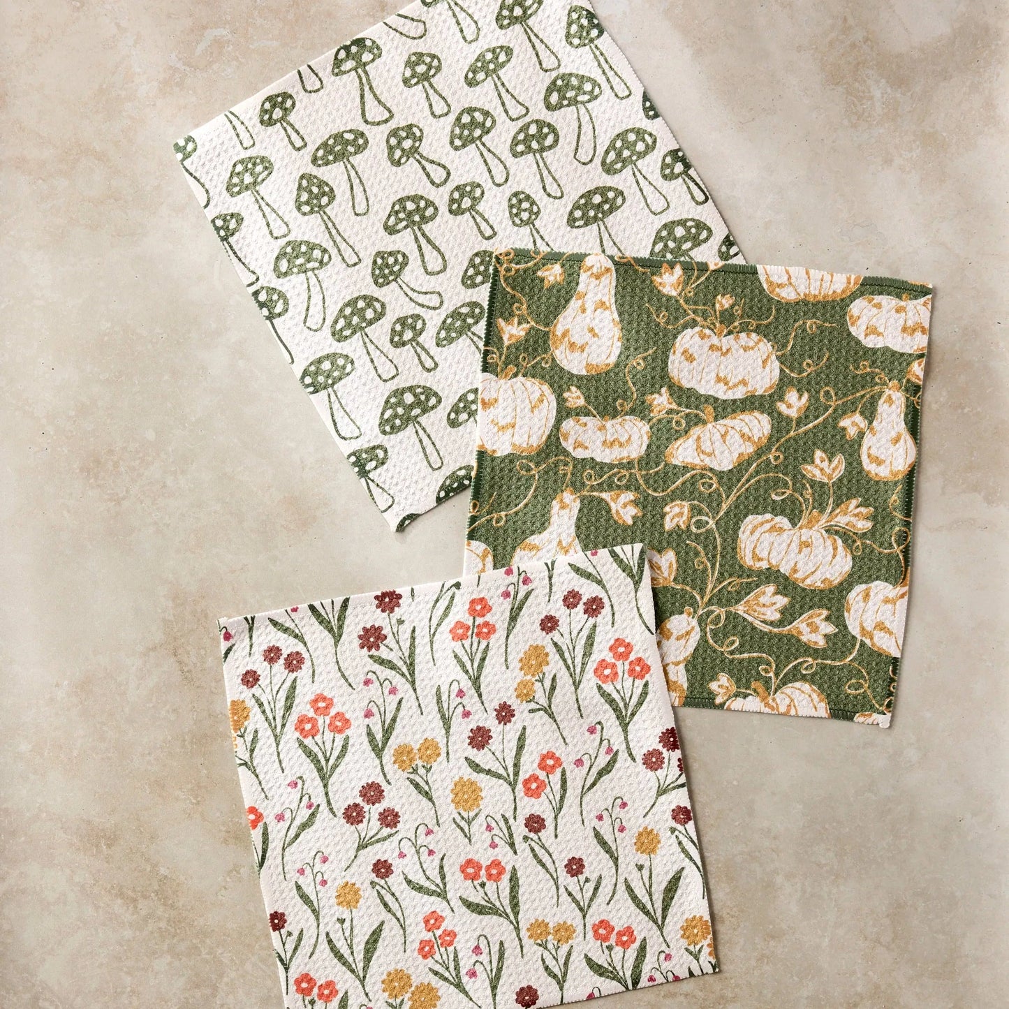 Woodland Trail Dishcloth Set of 3