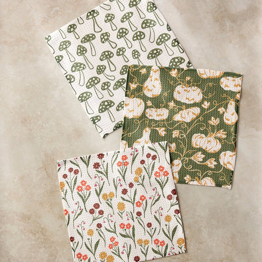 Woodland Trail Dishcloth Set of 3