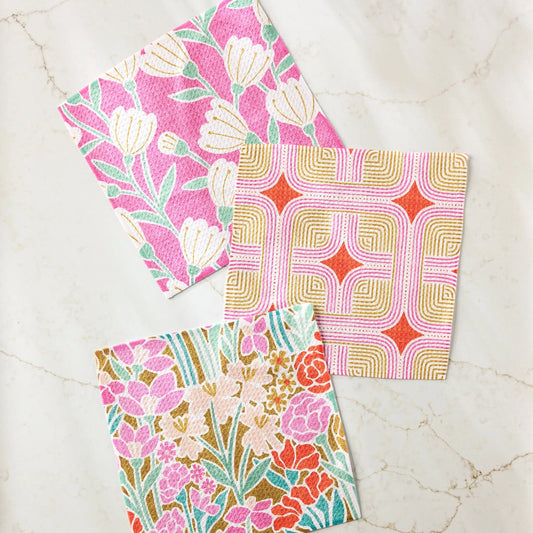 Clemmie Donna and Janae Dishcloth Set of 3