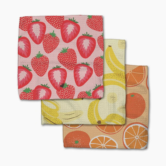 Favorite Fruit Dishcloth Set of 3