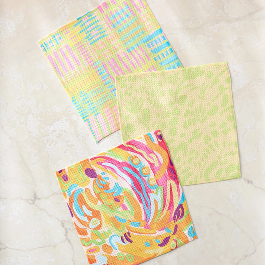 Positive Vibes Dishcloth Set of 3