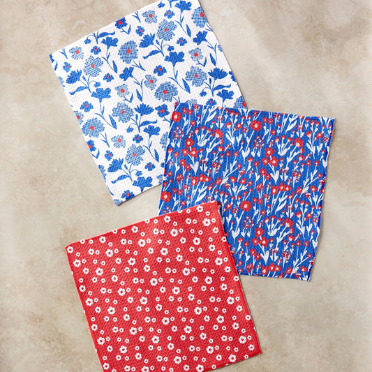 Royal Garden Dishcloth Set of 3