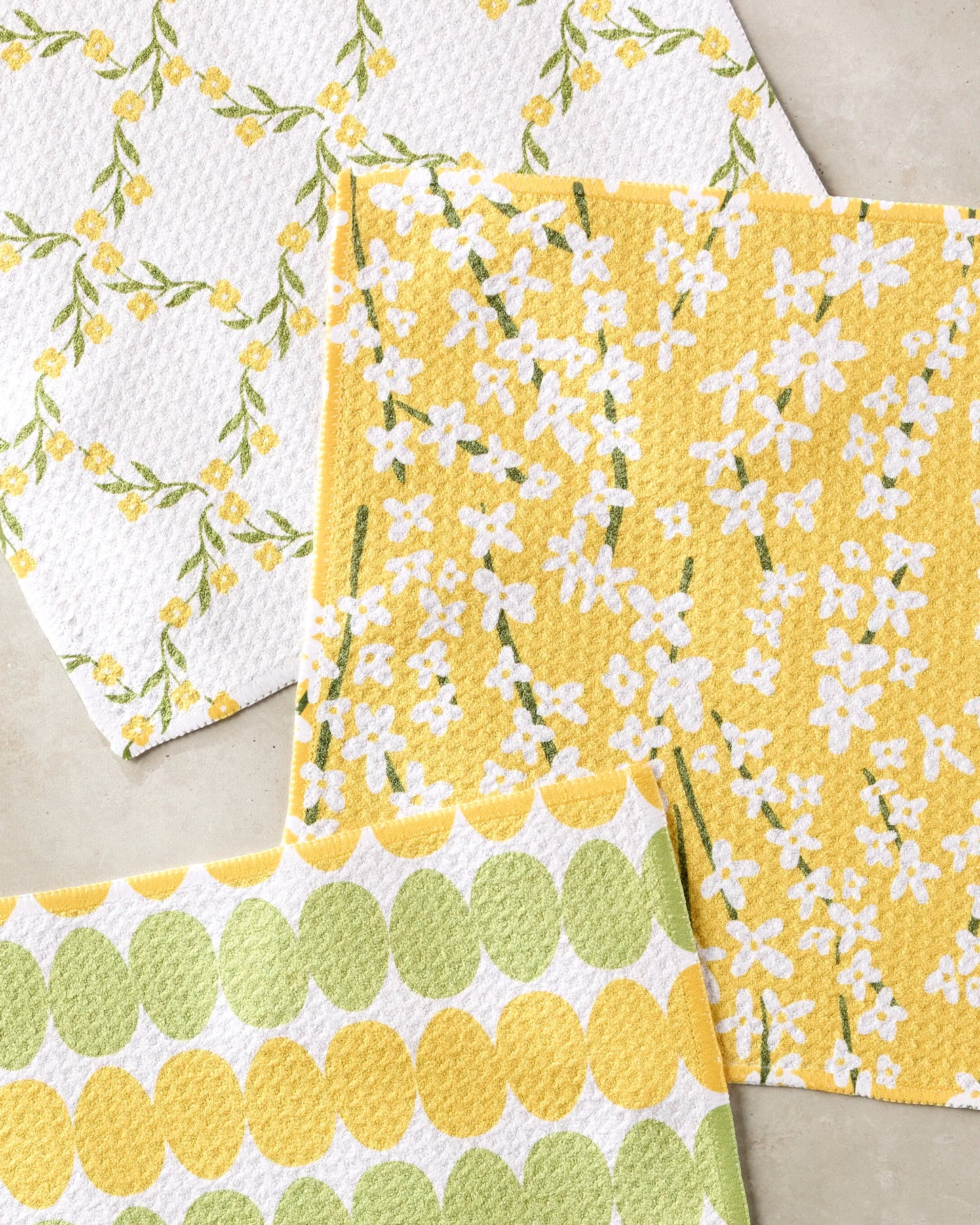 Signs of Springtime Dishcloth Set of 3