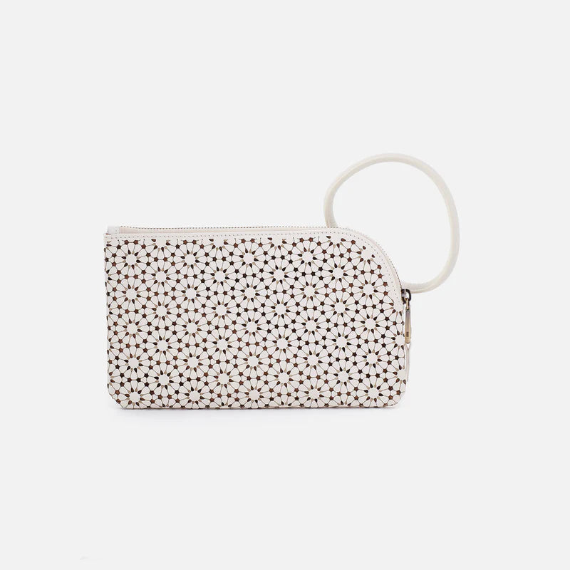 Sable Wristlet Ecru Daisy Perf