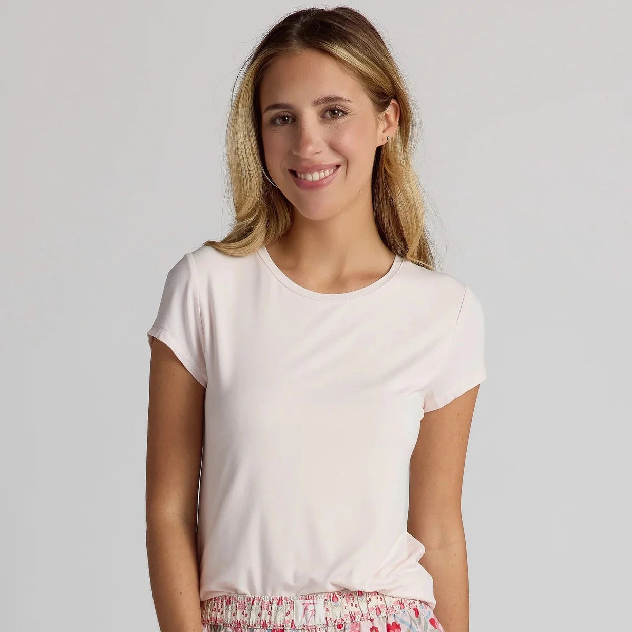 Crew Neck Tee Pink