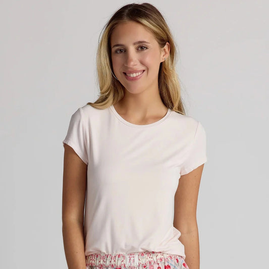 Crew Neck Tee Pink